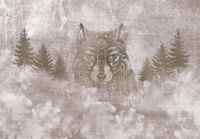 Fotótapéta - Farkas a mandalából (147x102 cm)