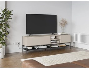 Krémszínű TV-állvány 180x55x35 cm Amira – Marckeric