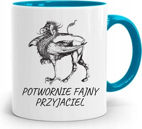 Bögre Kék Barát Szörnyen Vagány Ajándék fényképes nyomtatással