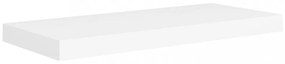 fehér MDF lebegő fali polc 60 x 23,5 x 3,8 cm