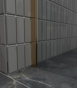 Erga Paris, Beépíthető zuhanykabin 70x200 cm, 8 mm-es matt üveg, arany matt profil, ERG-V02-PARIS-070x200-FR-GB