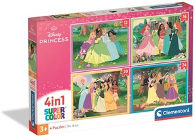 Disney Hercegnők Colloquy 4 az 1-ben puzzle Clementoni