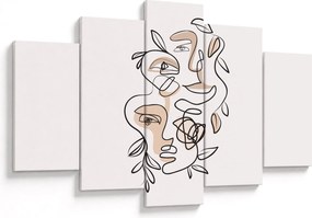 Kép - Line art arckezelés (150x105 cm)