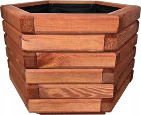 Fa kaspó piros Zpd 50 cm x 43 x 35 cm