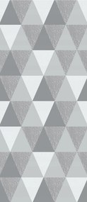 Matrica Fotótapéta Geometria szürke háromszögek szürke háttér 91x211