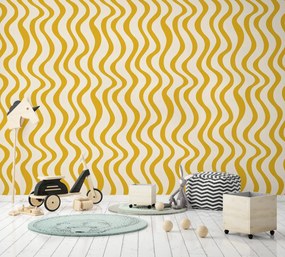 Fotótapéta - Sárga hullámok (147x102 cm)