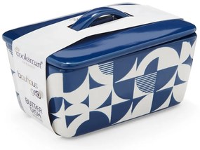 Fehér-kék kerámia vajtartó Bauhaus – Cooksmart ®