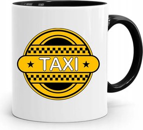 Fekete Bögre Ajándék Taxisofőrnek Taxi Arany Nyomtatott Fényképpel