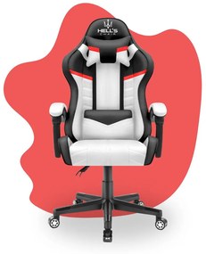 Gyerek gamer szék HC-1004 - fekete-fehér-piros