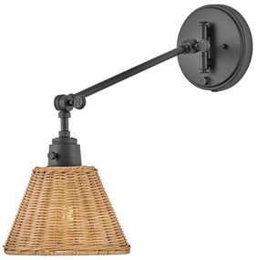 Hinkley HK-ARTI-1W-BK-NR-Fali spotlámpa ARTI 1xE27/60W/230V fekete/barna