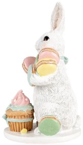 Húsvéti nyuszi dekoráció figura macaron sütikkel 25 cm
