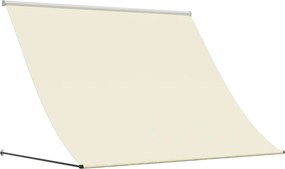 vidaXL krémszínű szövet és acél feltekerhető napellenző 200 x 150 cm