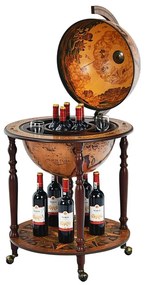 Földgömb alakú bárszekrény