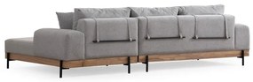 Sarokkanapé Eti Oak Jobbos - Szürke