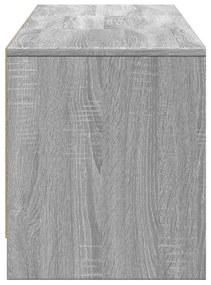 szürke sonoma színű szerelt fa TV-szekrény LED-del 165x34x40 cm
