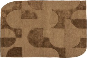 Barna gyapjúkeverék szőnyeg 170x240 cm Livo – WOOOD