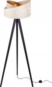 Állólámpa Háromlábú Fa Lámpabúra Minta