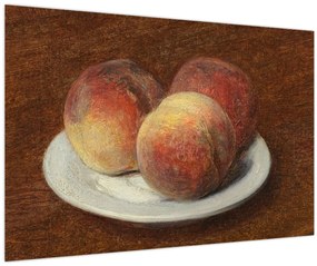 Kép - Henri Fantin-Latour, Three Peaches on a Plate, reprodukciók (90x60 cm)