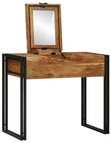 Pipereasztal 90x50x75 cm Tömör Fa Akác