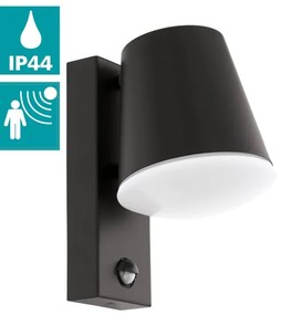 Eglo 97451 - Érzékelős kültéri fali lámpa CALDIERO 1xE27/10W/230V IP44