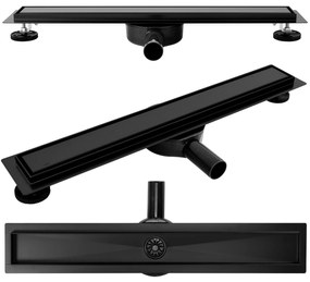 Lineáris lefolyó REA PURE NEO PRO black matt 60