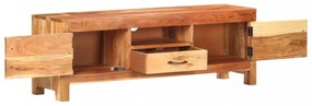 tömör akácfa TV-szekrény 116 x 30 x 40 cm