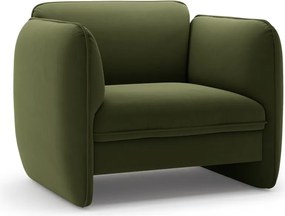 Zöld bársony fotel Georgia – Micadoni