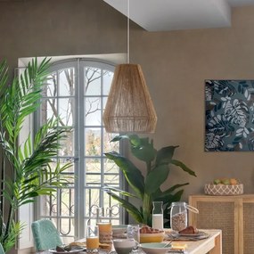 Atmosphera - Csillár zsinóron PALM 1xE27/40W/230V juta