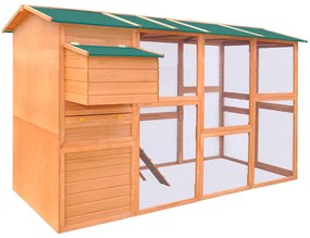 vidaXL fa tyúkól 295 x 163 x 170 cm