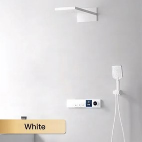 Falba süllyesztett zuhanyrendszer ELITE EDITION BCS1050 LED-kijelzővel, több színváltozatban — Fehér — Két kimenetes