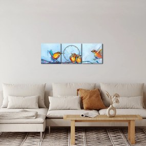 Kép - A természet ébredése (órával) (90x30 cm)