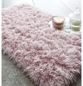 Rózsaszín fürdőszobai kilépő 80x50 cm Cuddly - Catherine Lansfield