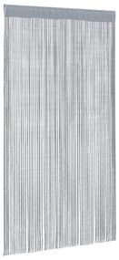 2 db világosszürke zsinórfüggöny 140 x 250 cm