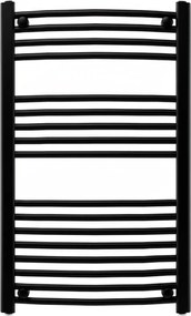 Íves törölközőszárító radiátor 1000x600 mm fekete