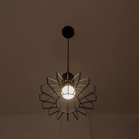 SOLANO kábeles függeszték 1xE27/15W/230V fekete/fényes króm