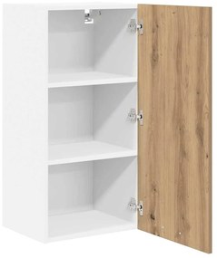 Függő szekrény Riga Artisan tölgy és fehér 40 x 31 x 80 cm