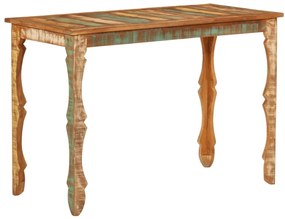 tömör újrahasznosított fa étkezőasztal 110 x 52 x 76 cm