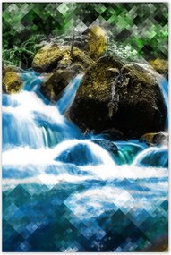 Poszterek 80x120 Grafika Hegyi vízesés