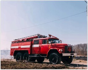 Poszterek 50x40 Piros tűzoltóautó
