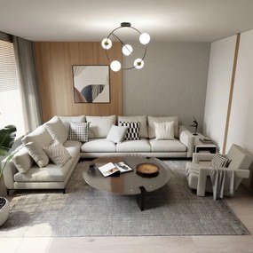 Csillár rúdon STARDOM 5xE14/10W/230V fekete/fehér