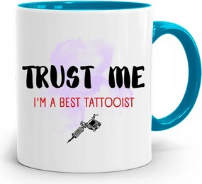 Tetoválóknak Tetováló Bögre Kék Ajándék fényképes nyomtatással