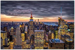 Poszterek 120x80 New York felülnézet