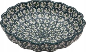 Salátatál 19.5 cm Művészi kerámia Bolesławiec dek 1172 Dísz