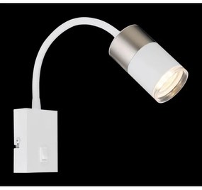 Globo 57851W - Fali spotlámpa BRISBON 1xGU10/25W/230V fehér/króm