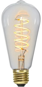 Meleg színű LED szálas szabályozható izzó E27, 4 W Spiral Filament – Star Trading