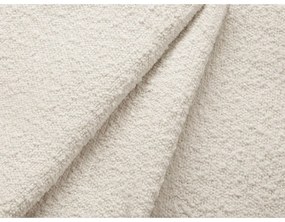 Bézs buklé kinyitható tárolóhelyes sarokkanapé (bal oldali-heverő résszel) Kyoto – Cosmopolitan Design