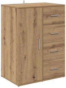 Széf fiókkal Artisan tölgy 59 x 39 x 80 cm Faanyag
