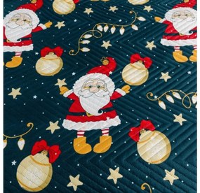 Ágytakaró SANTA, kék Méret: 200 x 220 cm