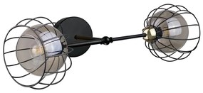 Fali lámpa SOLO BLACK 2xE27/60W/230V fekete/arany