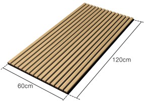 Fali panel 4 db-os készletben tölgyfa, sötét színben [NEU.HOLZ] NEU.HOLZ